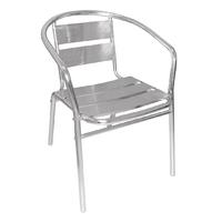 bolero aluminium stacking chairs pack of 4 pack of 4