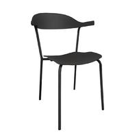 bolero pp wishbone chair black pack of 4 pack of 4