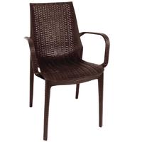 Bolero PP Rattan Bistro Armchair (Pack of 4) Pack of 4