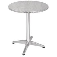 bolero round bistro table stainless steel 600mm