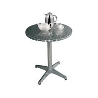 Bolero Round Bistro Table Stainless Steel 800mm