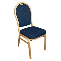 Bolero Aluminium Arched Back Banquet Chairs Blue (Pack of 4) Pack of 4