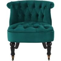 Bouji Accent Chair, Seafoam Blue Velvet