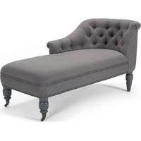 Bouji Left Hand Facing Chaise, Graphite Grey and Slate