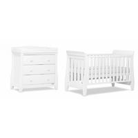 boori urbane sleigh 2 piece room set white