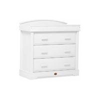 Boori Classic 3 Drawer Dresser with Arched Changing Station-White
