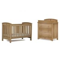Boori Classic 2 Piece Room Set-Almond (Cotbed & Chest) + Free Cotbed Spring Mattress Worth £80!