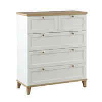 Boston-Lyon 3 + 2 Drawer Chest White And Ash