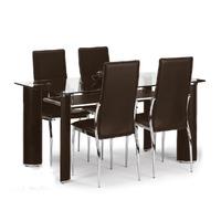Boston Glass Table and 4 Dining Chairs