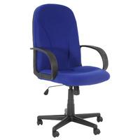 boston fabric managers chair blue