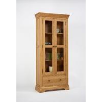 bordeaux oak display cabinet