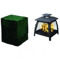 Bosmere Cover Up Range Square Fire Pit Cover, Square Fire Pit Cover, Small