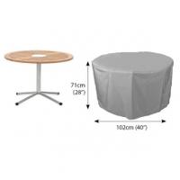 bosmere thunder grey circular table cover 4 seater table cover