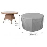 bosmere thunder grey circular table cover 4 6 seater table cover