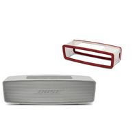 Bose SoundLink Mini Bluetooth Speaker II in Pearl with Soft Cover in Deep Red