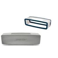 Bose SoundLink Mini Bluetooth Speaker II in Pearl with Soft Cover in Navy Blue