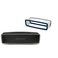 Bose SoundLink Mini Bluetooth Speaker II in Carbon Black with Soft Cover in Navy Blue