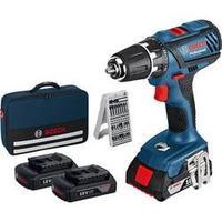 Bosch GSR 18-2-LI Plus Cordless drill 18 V 1.5 Ah Li-ion incl. third battery, incl. bag