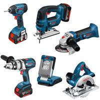 bosch bosch bag6rs 6 piece 18v power tool kit