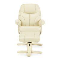 Bodo Swivel Recliner Chair Cream