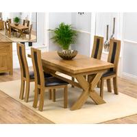 Bordeaux 200cm Solid Oak Extending Dining Table with Toronto Chairs