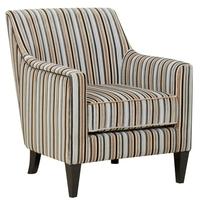 Bowsden Silver Stripe Fabric Accent Chair