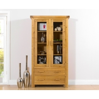 Bordeaux Oak Display Cabinet
