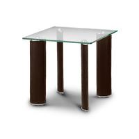 Boston Glass and Leather Lamp Table