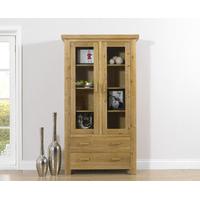 bordeaux oak display cabinet