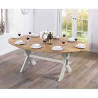 Bordeaux 165cm Oak and Grey All Sides Extending Dining Table