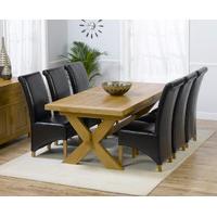 Bordeaux 200cm Oak Extending Dining Table with Kentucky Chairs