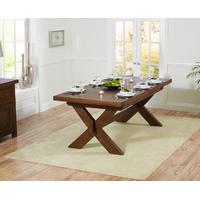 bordeaux 200cm dark oak extending dining table