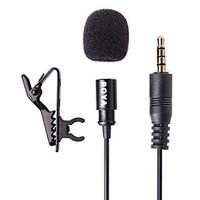 BOYA BY-LM10 Lavalier Omnidirectional Condenser Microphone for Apple iPhone, iPad, Android and Windows Smartphones