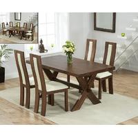 Bordeaux 165cm Dark Oak All Sides Extending Table with Toronto Chairs