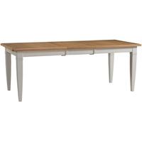 boston light grey painted extending dining table