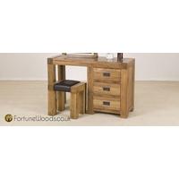 Boston Oak Dressing Table - Single Pedestal