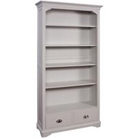 boston light grey painted bookcase