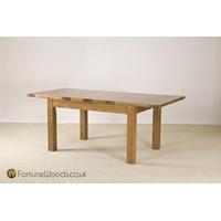 Boston Oak Dining Table - 4ft 6in Extending with 2 Leaves