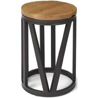 Boston Round Wine Table with Iron Frame