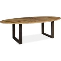 Boston Oval Dining Table with Iron Legs