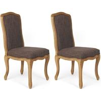 boston upholstered dining chair pair