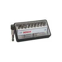 Bosch 25 mm Extra Hard Robust Line Screwdriver Set Plus a Magnetic Holder (18-Piece)