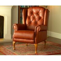 Bourton Leather Chair, Tan