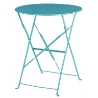 Bolero Seaside Blue Pavement Style Steel Table 595mm