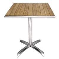 bolero ash flip top square bistro table 600mm