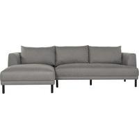 Bowery Left Hand Facing Chaise, Fossil Grey