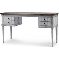 Bourbon Vintage Desk, Distressed Grey