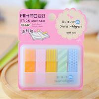Box Package 5-Color Self-stick Note Set