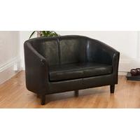 Boscombe 2 seat sofa black