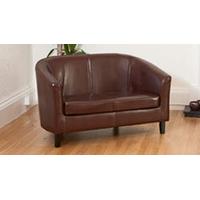 Boscombe 2 seat sofa brown